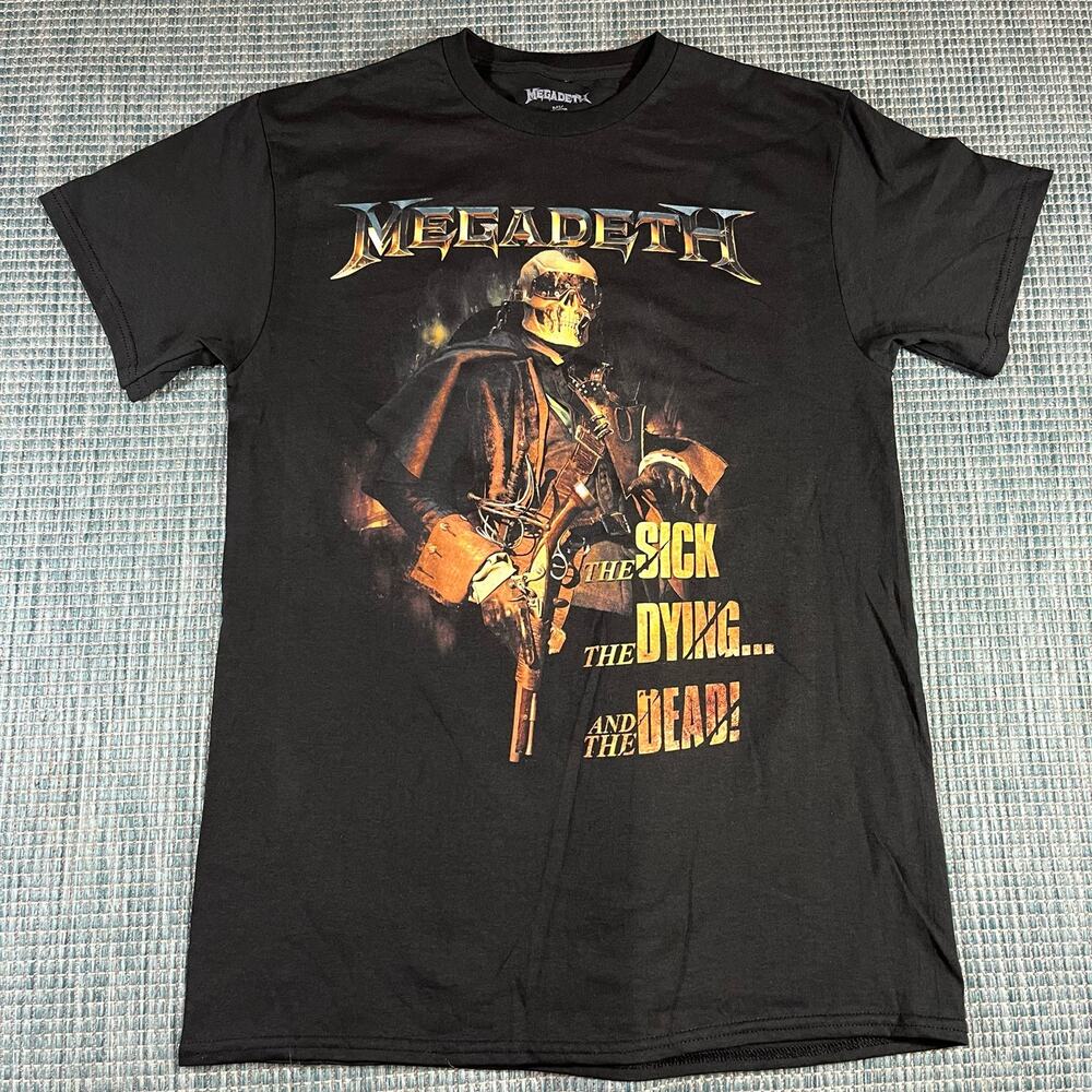 MegaDeth Crush The World Tour 2023‎ T Shirt Black Men’s Sz M New